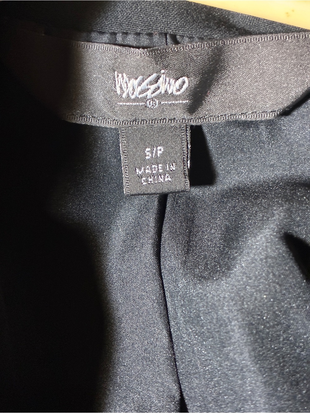 Mossimo Black Sleeveless Blazer Vest Open Front Shawl Collar Size S/P - Picture 5 of 6